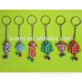 factory direct offer chinese element beautiful cheongsam shape rubber keychain factory